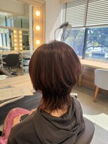 ボゥギャルソン(Beau Garcon)&nbsp;レイヤーカット/ハイライト/アルティストカラー/ピンクベージュ