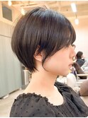 透明感カラー/丸みショート/小顔似合わせカット/大宮美容院/美髪