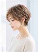ショートボブ髪型20代30代40代50代前髪あり前髪なし面長丸顔越谷