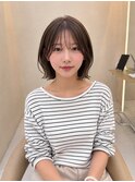 くびれボブ/レイヤーカット/ショートボブ/韓国ボブ