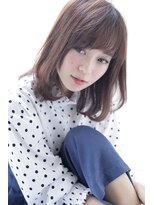 オウル(Owll)&nbsp;エレガント小顔バング[mignon]ツヤ感カラー丸みボブベース