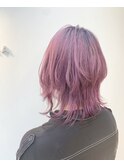 LEMO ラベンダーピンク ショートウルフ