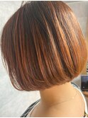 ☆お客様style☆前下がりミニボブ