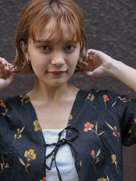 モーニン(Moanin') 【Moanin'】前髪パーマ×切りっぱなしボブ