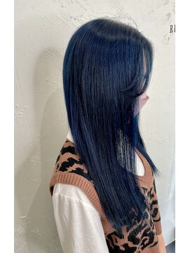 ルモア(RUMOR) Rumor×【ネイビーカラーで落ち着いた印象に】