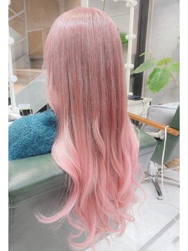 デイズ(days) 暖色系カラー】ナチュラルピンクグラデーションカラーロング