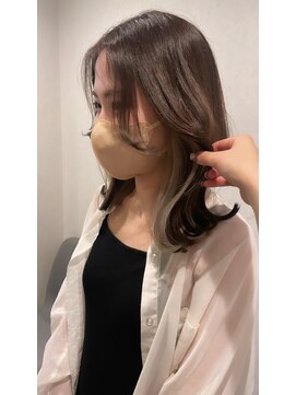 サミット ウル(SUMMIT ulu.) 【ulu hana】グレージュ×インナーカラー！ホワイトベージュ