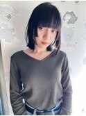 似合わせ顔周りデザインカット