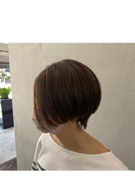 イケハ(IKEHA) オリーブグレー×ハンサムショート