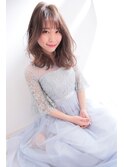 20代・30代/前髪/レッドブラウン/卵型/四角/ベース/逆三角