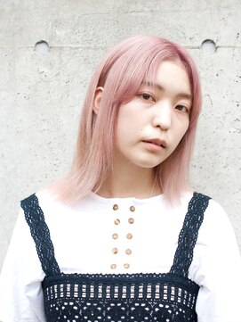 ヘア サロン イエロー(hair salon YELLOW) ミディピンクベージュ