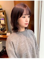 ビーハイブ 一番町店 アヴェダ(BEHIVE) くびれミディアムボブ