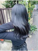 髪質改善　ブルーブラック　暗髪