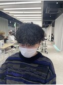 波巻きパーマ