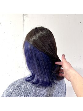 ジードットヘアー(g.hair) inner color×blue purple