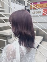 アソビ 表参道(ASOBI) ダブルカラー ピンクベージュ 韓国風