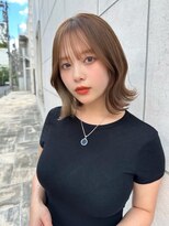 レイリー 原宿 表参道(Rayreee)&nbsp;大人可愛い☆ くびれボブ インナーカラーグレージュ