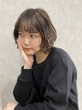 リアイス(Re:ICE) ショートボブレイヤーウルフ毛先ニュアンス前髪パーマ