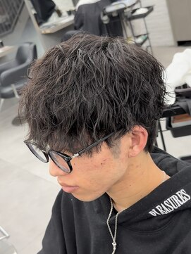 オーバルバイアピッシュ(OVARL by apish) 縮毛矯正パーマ縦落ちツイストスパイラルメンズパーマ