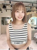 【ロンドカスティーヨ】Nene結べるボブ×ミルクティーベージュ