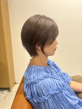 ネイロ 錦糸町(NeiRo) 魅力倍増カールセミディシアーカラーダークアッシュショートヘア