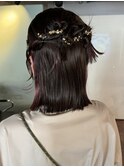 【徳岡】ヘアセット/ヘアアレンジ/モードヘア/ハーフアップ/ボブ