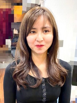 ヘアサロン ナヴィ 赤坂(NaVie AKASAKA) くびれレイヤーのワンホンヘア