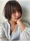くびれボブ◎レイヤースタイル◎マロンベージュ20代～50代