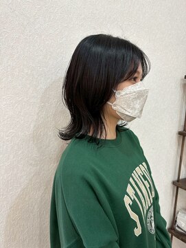 アグランテトラ 野田阪神店(a Gland tetra) 外ハネレイヤーボブ☆大人可愛い20代30代☆黒髪暗髪