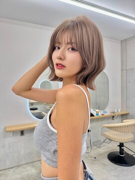 サンド 池袋(sand) くびれボブ/ミルクティーブラウン/池袋/ショート