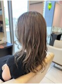 シルバーベージュ系ロングレイヤー