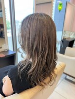 エムタニグチブランシェ(M.TANIGUCHI Branche') シルバーベージュ系ロングレイヤー