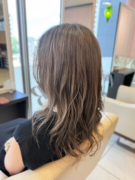 エムタニグチブランシェ(M.TANIGUCHI Branche') シルバーベージュ系ロングレイヤー