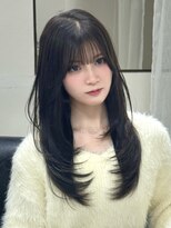 クレム 博多駅店(ChLem) ミディアムレイヤー 艶カラー 暗髪 韓国風 髪質改善 福岡美容室