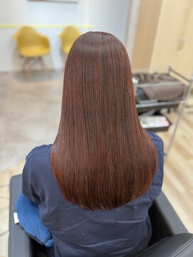 アグ ヘアー ミロ 本厚木店(Agu hair milo) ワインレッド×ULTOWA〇本厚木