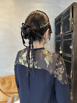 オムズ 大須店(OM's) カチモリヘア/お呼ばれヘアセット/金箔