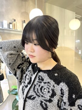 ジーナ 天神(Zina) 顔周りカット/顔周りレイヤー/トレンド/似合わせ/韓国ヘア