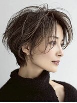 ハーツ(Heart's)&nbsp;白髪ぼかし脱白髪染め似合わせショートボブ40代50代60代♪