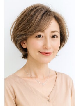 ゲイン(Gain) ショートカット・レイヤーカット×白髪ぼかし