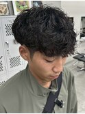 横浜シャドウパーマ緩めスパイラルパーマッシュ強め緩めウルフ