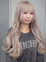 プネル(punel)&nbsp;まなとベージュミルクティーホワイトカットウルフカット