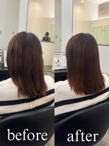 ドラン 梅田店(DRAN) 【DRAN梅田店】縮毛矯正履歴でもツヤ復活。水分補給で変わる美髪