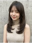 シャギーカット大人美人ワンホンレイヤーロングA10志木20代30代