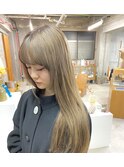 【ダブルカラー】ヘーゼルベージュ（志木美容室）