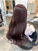 韓国ヘアロングレイヤーカット前髪カット　