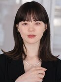 ミディアムレイヤー　レイヤーボブ　前髪　イメチェン　髪質改善
