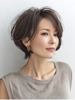 Heart's美人設計と白髪ぼかし専門店 青山表参道店 脱白髪染め/ショートヘア【ハーツ】&nbsp;白髪ぼかし脱白髪染め似合わせショートボブ40代50代60代
