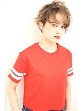 レンク(LENC) Coast.ブロンドグラデーション×ツーブロック×ワンサイド