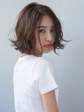 ヘアー ループアン(Hair Ruup ann) 外はね切りっぱなしボブ