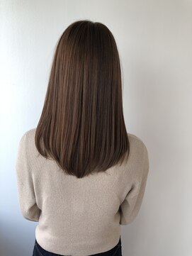 ネイヴィル(navile) チョコレートベージュ×まとまるカット◎